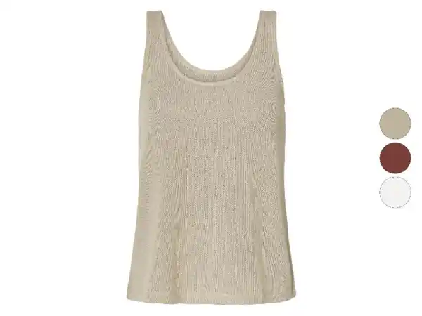 Bild 1 von esmara® Damen Feinstrick-Tanktop, mit Rundhalsausschnitt