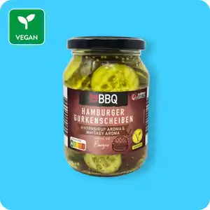 BBQ Burger-Gurken, Ahornsirup- und Whiskey-Aroma oder Mango & Habanero