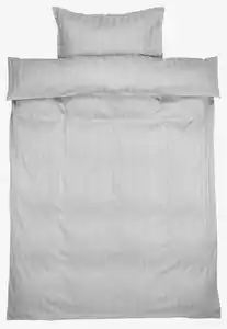 Satin-Bettwäsche NELL 135x200 hellgrau