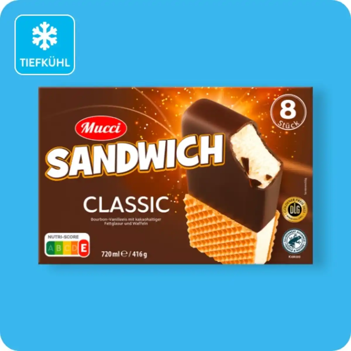 Bild 1 von MUCCI Eis-Sandwich, Verschiedene Sorten