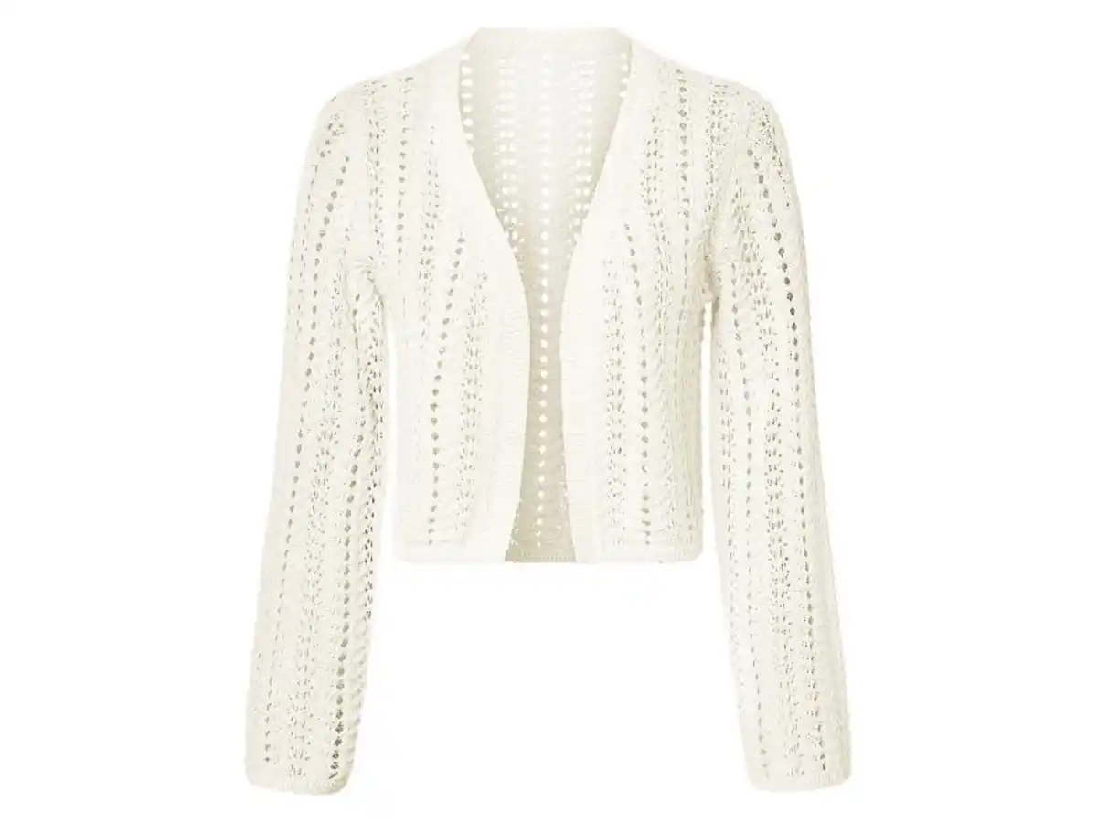 Bild 2 von esmara® Damen Ajour-Cardigan, in transparenter Optik