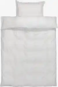 Satin-Bettwäsche NELL 135x200 weiß