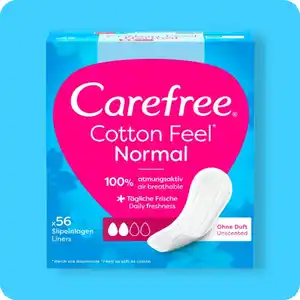 CAREFREE Slipeinlagen, Verschiedene Sorten