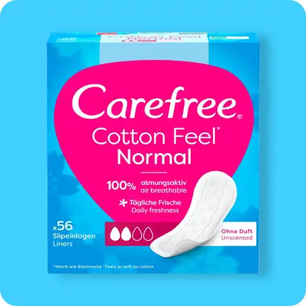 Bild 1 von CAREFREE Slipeinlagen, Verschiedene Sorten