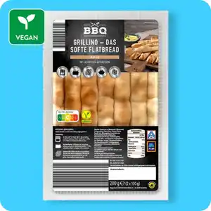 BBQ Grillino – das softe Flatbread, Natur oder Orientalisch