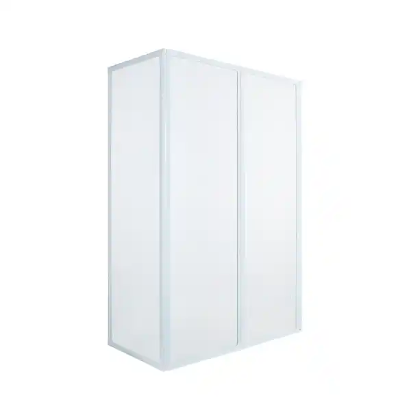 Bild 2 von Badewannenfaltwand, HxL: 140 x 120 cm, Kunstglas/Aluminium