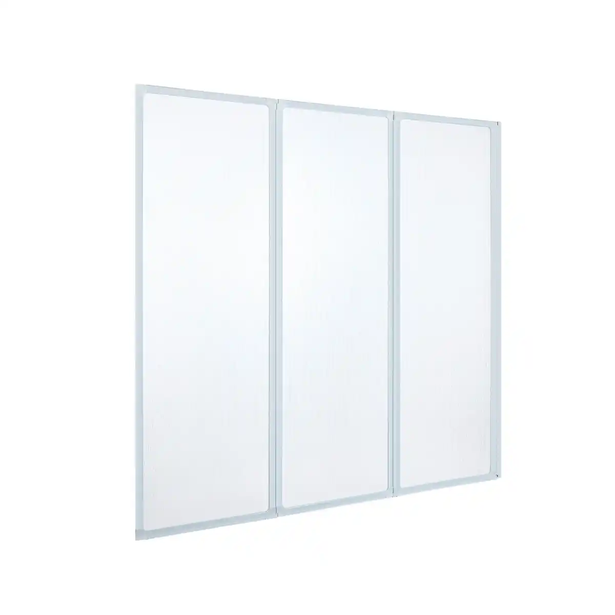 Bild 1 von Badewannenfaltwand, HxL: 140 x 120 cm, Kunstglas/Aluminium