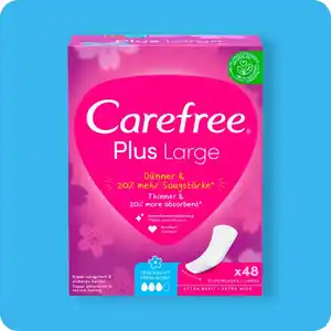 CAREFREE Slipeinlagen, Plus-Large-Frischeduft