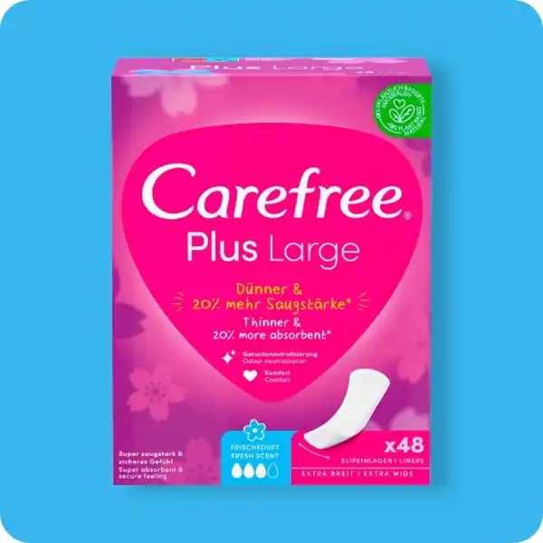 Bild 1 von CAREFREE Slipeinlagen, Plus-Large-Frischeduft