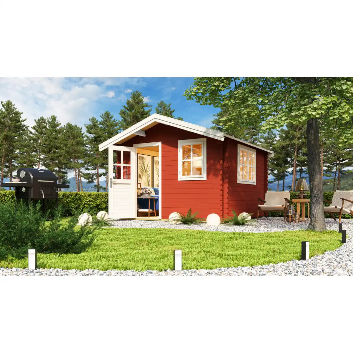 Bild 1 von Gartenhaus »Spree«, Holz, BxHxT: 339,6x 245 x 363 cm (Außenmaße)