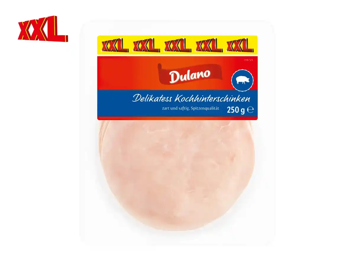 Bild 1 von Dulano Delikatess Kochhinterschinken XXL,  250 g