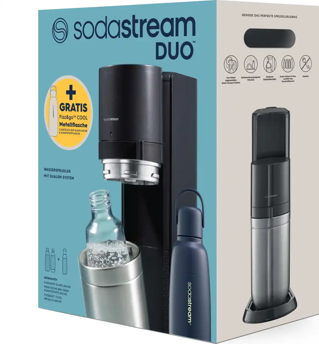 Bild 1 von SodaStream Wassersprudler DUO titan Allroundpack storm