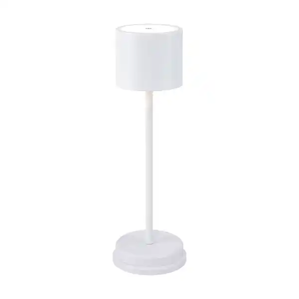 Bild 1 von toom Akku-LED-Tischleuchte 'Finn' weiß mit Ladestation Ø 12,5 x 39,5 cm