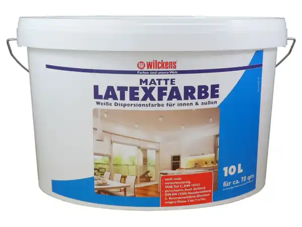 Bild 2 von Wilckens Wilckens Latexfarbe, 10 Liter, in matt, seidenglänzend oder hochglänzend, Farbe weiß