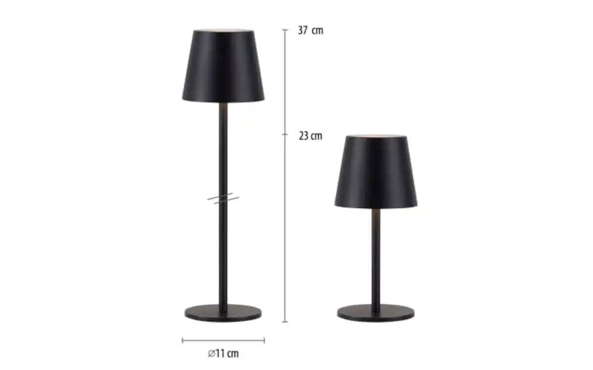 Bild 2 von LED-Akku Tischleuchte Boteria, schwarz, inkl. Flaschenverschluss