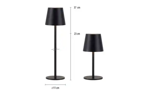 Bild 2 von LED-Akku Tischleuchte Boteria, schwarz, inkl. Flaschenverschluss