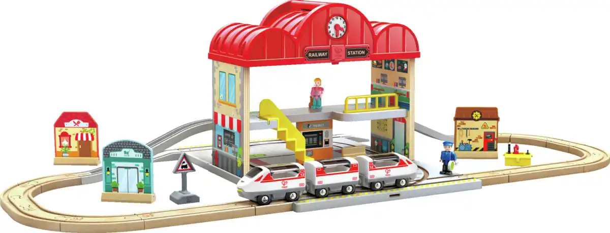 Bild 2 von Hape Tragbares Bahnhof-Set