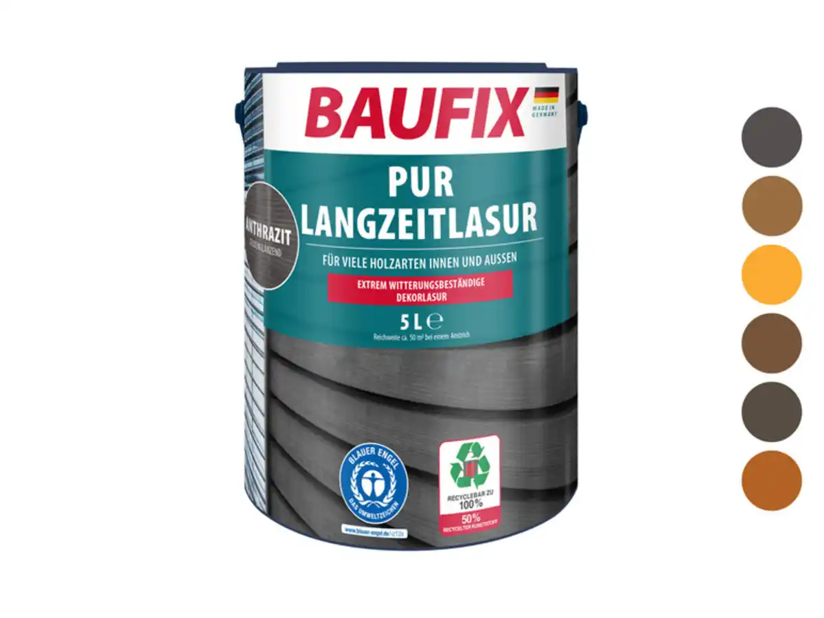 Bild 1 von BAUFIX BAUFIX PUR-Langzeitlasur 5 Liter