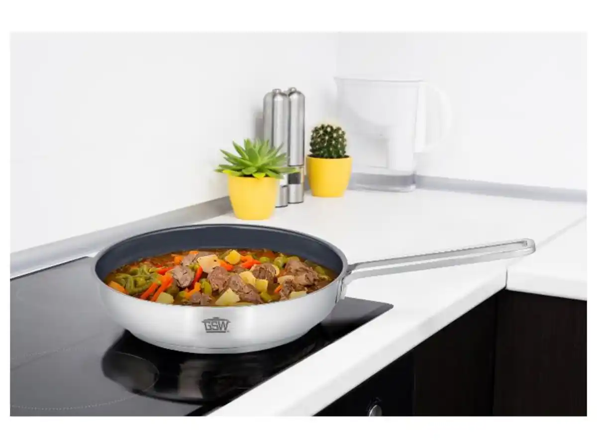 Bild 2 von GSW Edelstahl-Pfannenset, 2-tlg. »EXCLUSIVE LINE«, aus hochwertigem Edelstahl rostfrei 18/10