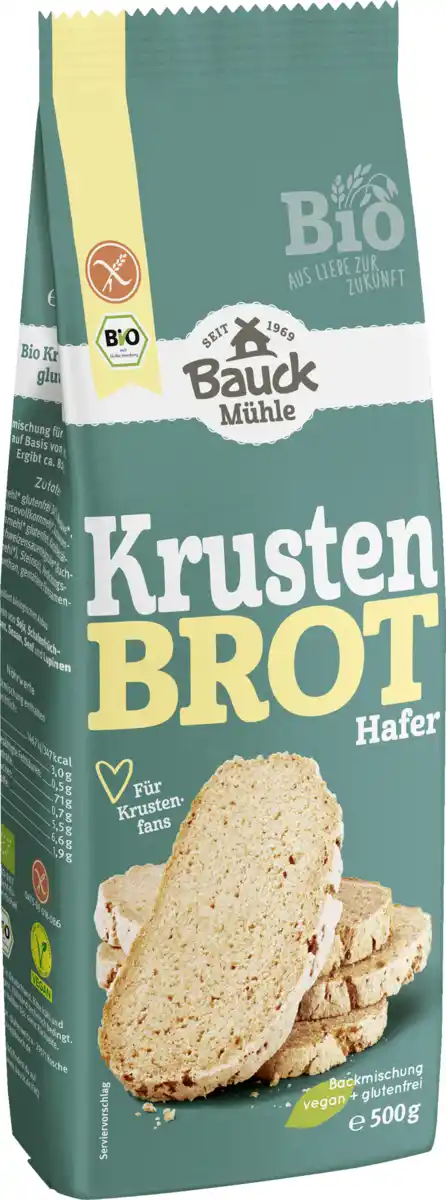Bild 1 von Bauck Mühle Bio Krustenbrot Backmischung, 500 g