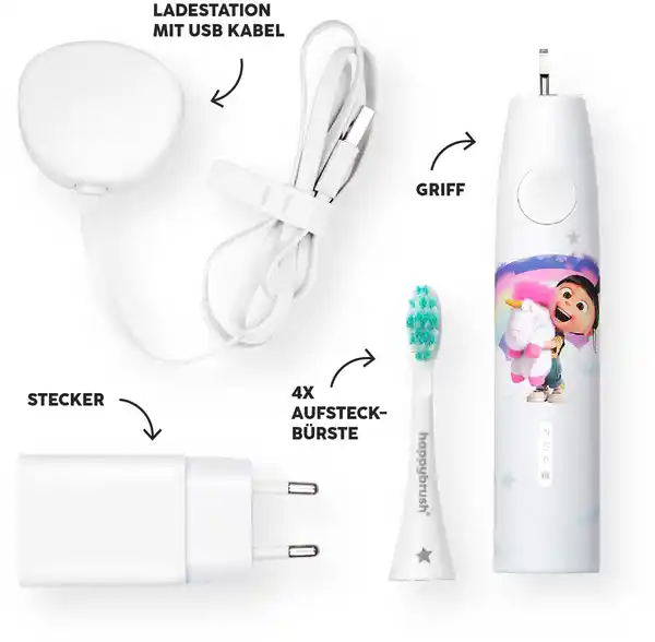 Bild 1 von ECO VIBE KIDS Agnes + 3 Refills Schallzahnbürste