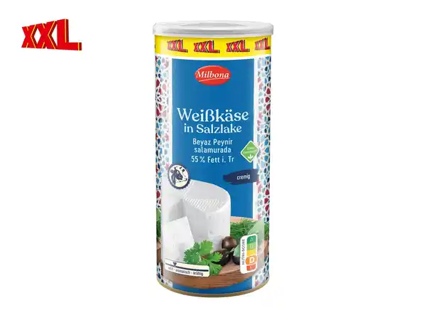Bild 1 von Milbona Weißkäse in Salzlake XXL