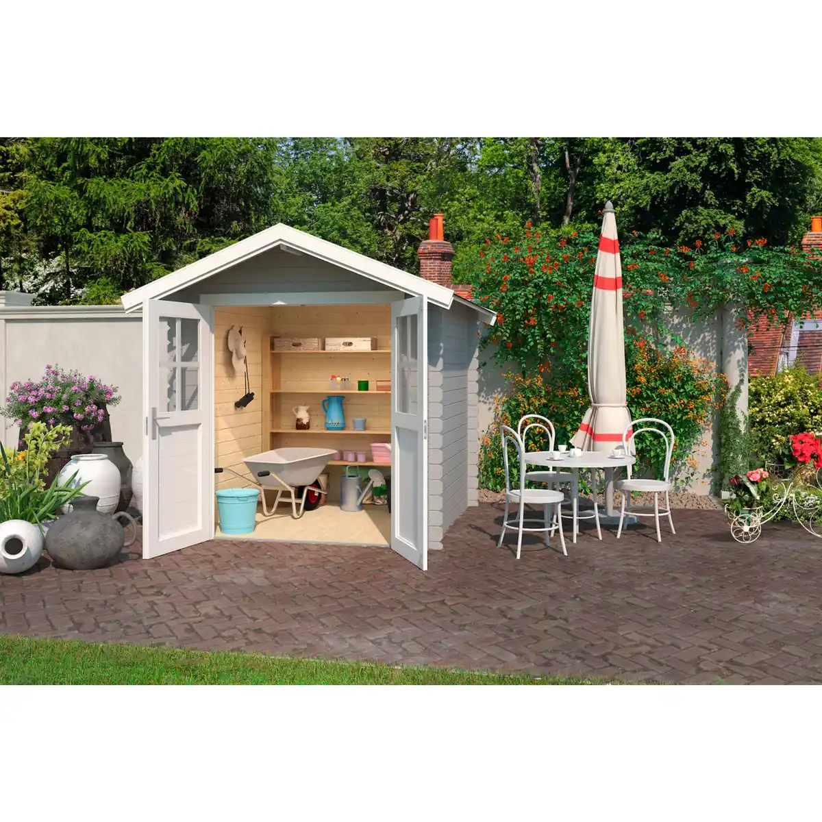 Bild 1 von Gartenhaus »Inn«, Holz, BxHxT: 241,1 x 234 x 260 cm (Außenmaße)