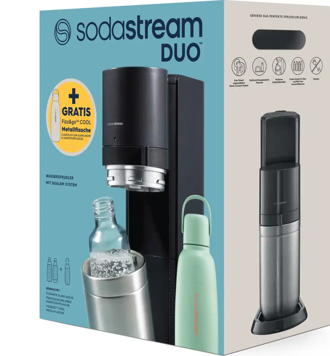 Bild 1 von SodaStream Wassersprudler DUO titan Allroundpack mint