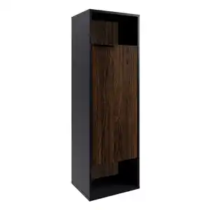 Fackelmann Midischrank 'B.Paris' schwarz matt 40,2 x 125,7 x 32 cm
