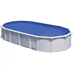 Stahlwand-Pool Poolset , oval, BxLxH: 375 x 730 x 132 cm