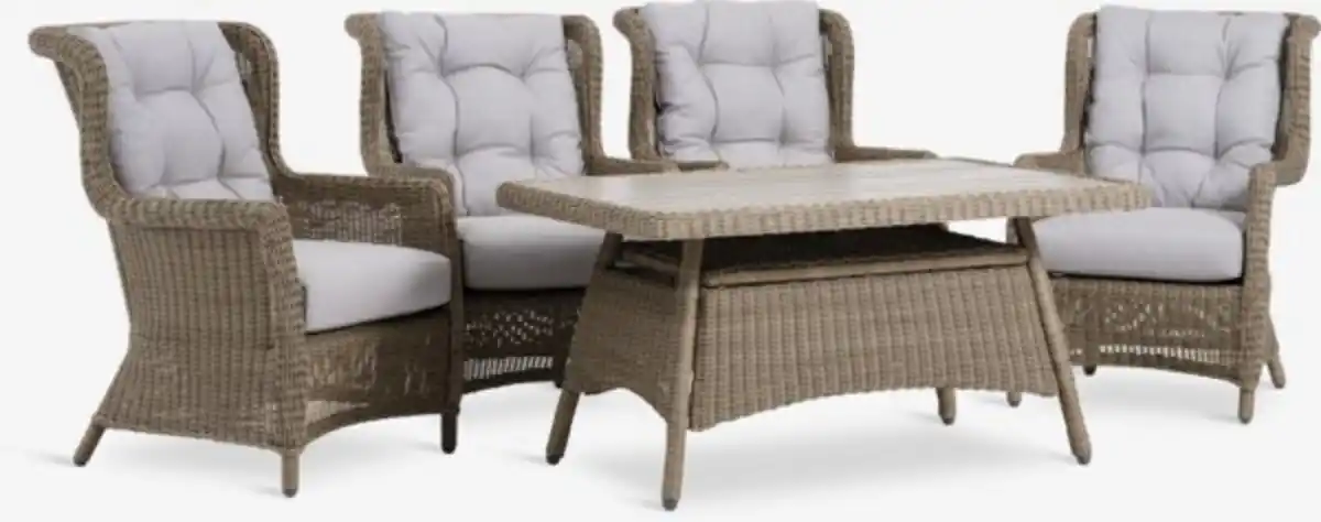 Bild 1 von Lounge Set FALKENBERG 4 Pers. natur