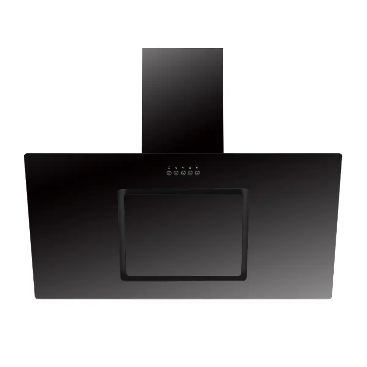 Bild 1 von Respekta Schräghaube 'CH22010/90SBZ' Metall/Glas schwarz 90 cm