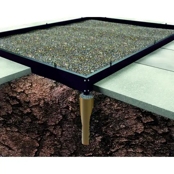 Bild 1 von Halls Fundament für 'Popular 66' 3,8 m² Gewächshaus