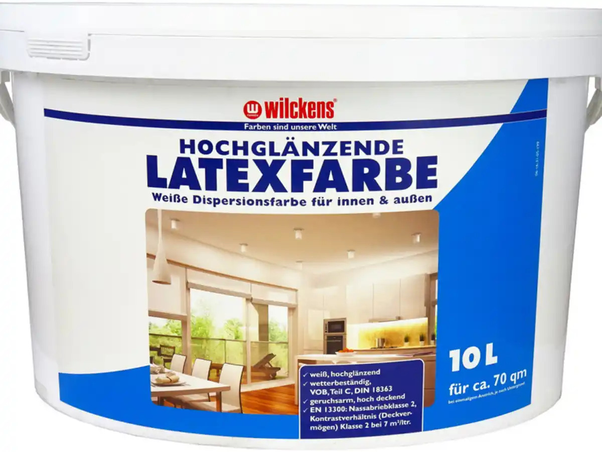 Bild 3 von Wilckens Wilckens Latexfarbe, 10 Liter, in matt, seidenglänzend oder hochglänzend, Farbe weiß