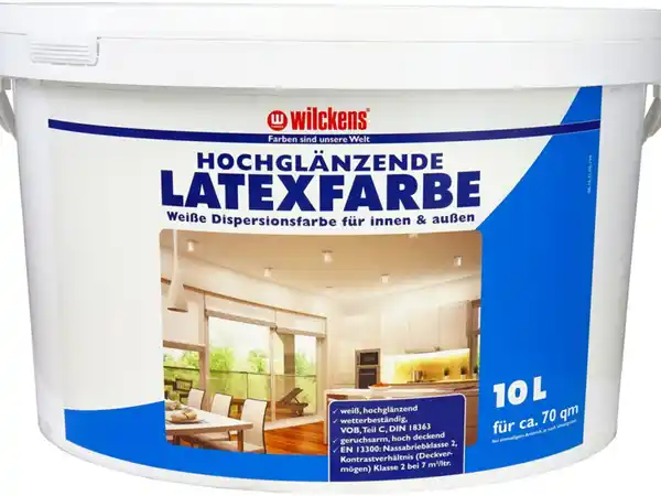 Bild 3 von Wilckens Wilckens Latexfarbe, 10 Liter, in matt, seidenglänzend oder hochglänzend, Farbe weiß