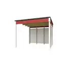 Bild 2 von Anbau »Kubus«, (BxLxH): 300 x 300 x 239 cm, schwarz, rot/weiss