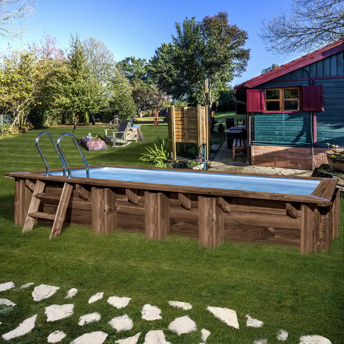 Bild 1 von Rechteckpool Set »Mango«, rechteckig, BxLxH: 320 x 618 x 130 cm