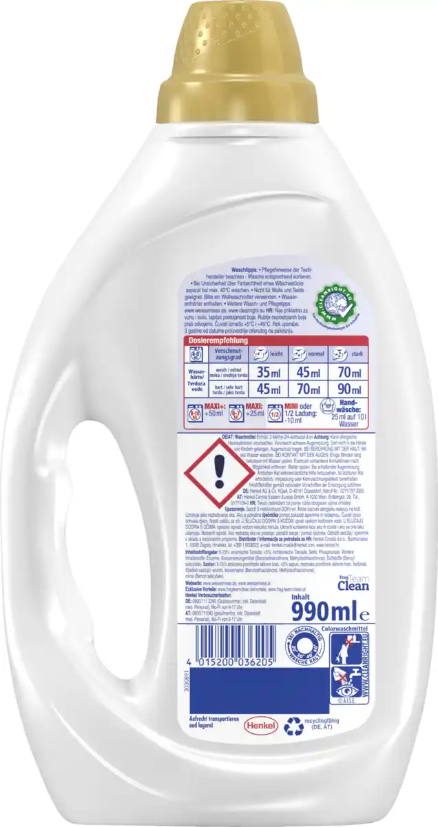 Bild 2 von Weißer Riese Colorwaschmittel Flüssig Aromatherapie Orchidee 22 WL