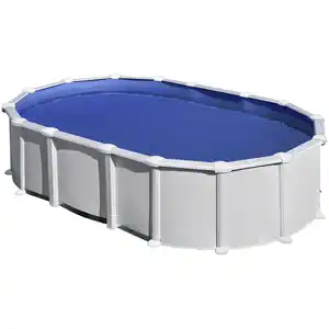 Stahlwand-Pool Poolset , oval, BxLxH: 375 x 610 x 132 cm