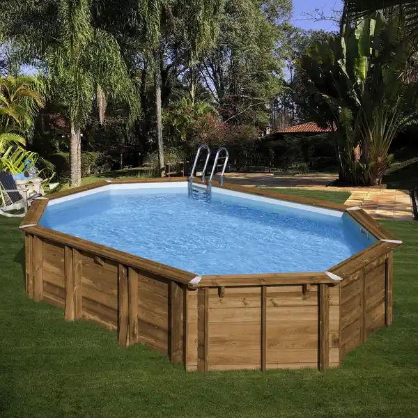 Bild 1 von Echtholzpool »Safran 2«, braun, BxHxL: 395 x 133 x 620 cm