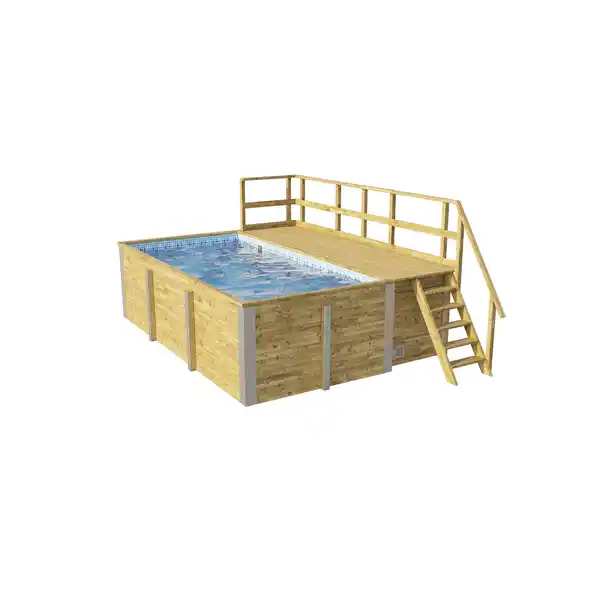 Bild 1 von Weka Massivholz-Pool '595' 416 x 203 x 309 cm