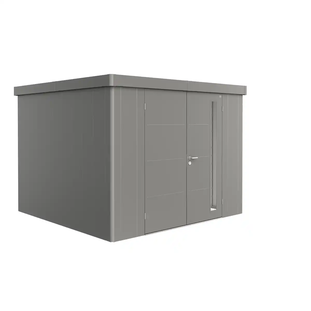 Bild 1 von Biohort Gerätehaus 'Neo 3C' quarzgrau-metallic 292 x 292 cm mit Doppeltür