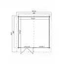 Bild 2 von Gartenhaus »Isar«, Holz, BxHxT: 424,4 x 245 x 443 cm (Außenmaße)