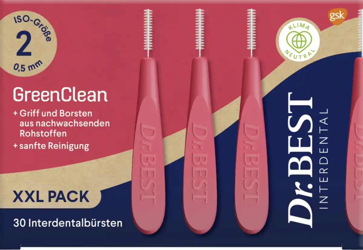 Bild 1 von Dr.BEST Interdentalbürsten GreenClean Gr. 2