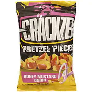 Brezel Stückchen mit Honig und Zwiebel Geschmack