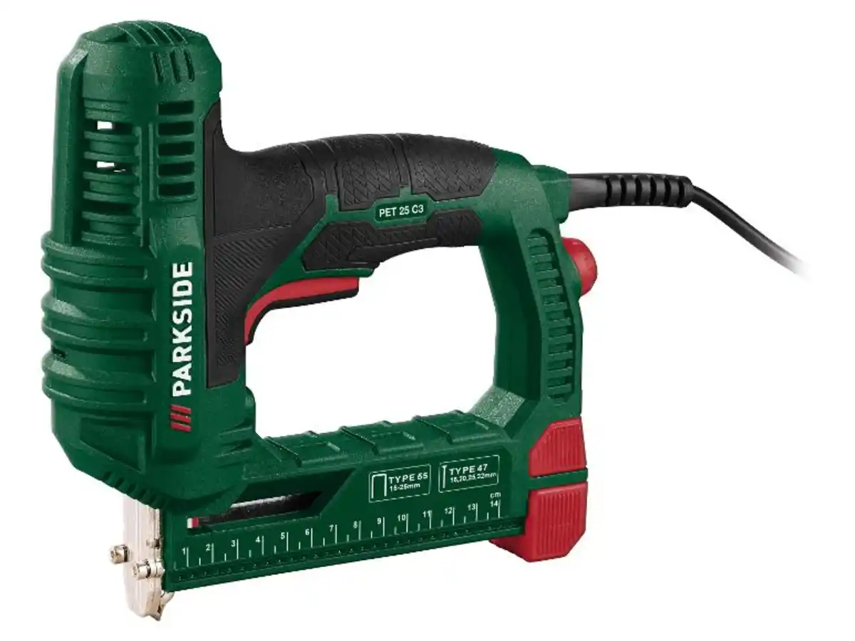 Bild 1 von PARKSIDE® Elektrotacker »PET 25 C3«, mit rutschfestem Softgrip und Sicherheitsschalter