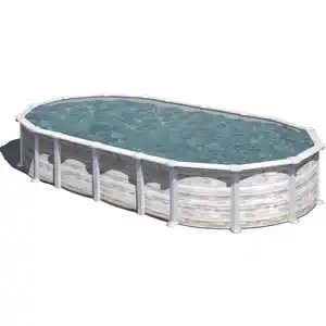 Ovalpool »NORDIC«, weiß, BxHxL: 375 x 132 x 610 cm
