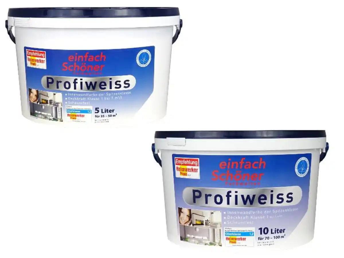 Bild 1 von einfach Schöner Farbwelten Wandfarbe Profiweiss, 5 l, 10 l