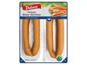 Dulano Delikatess Wiener Würstchen,  400 g