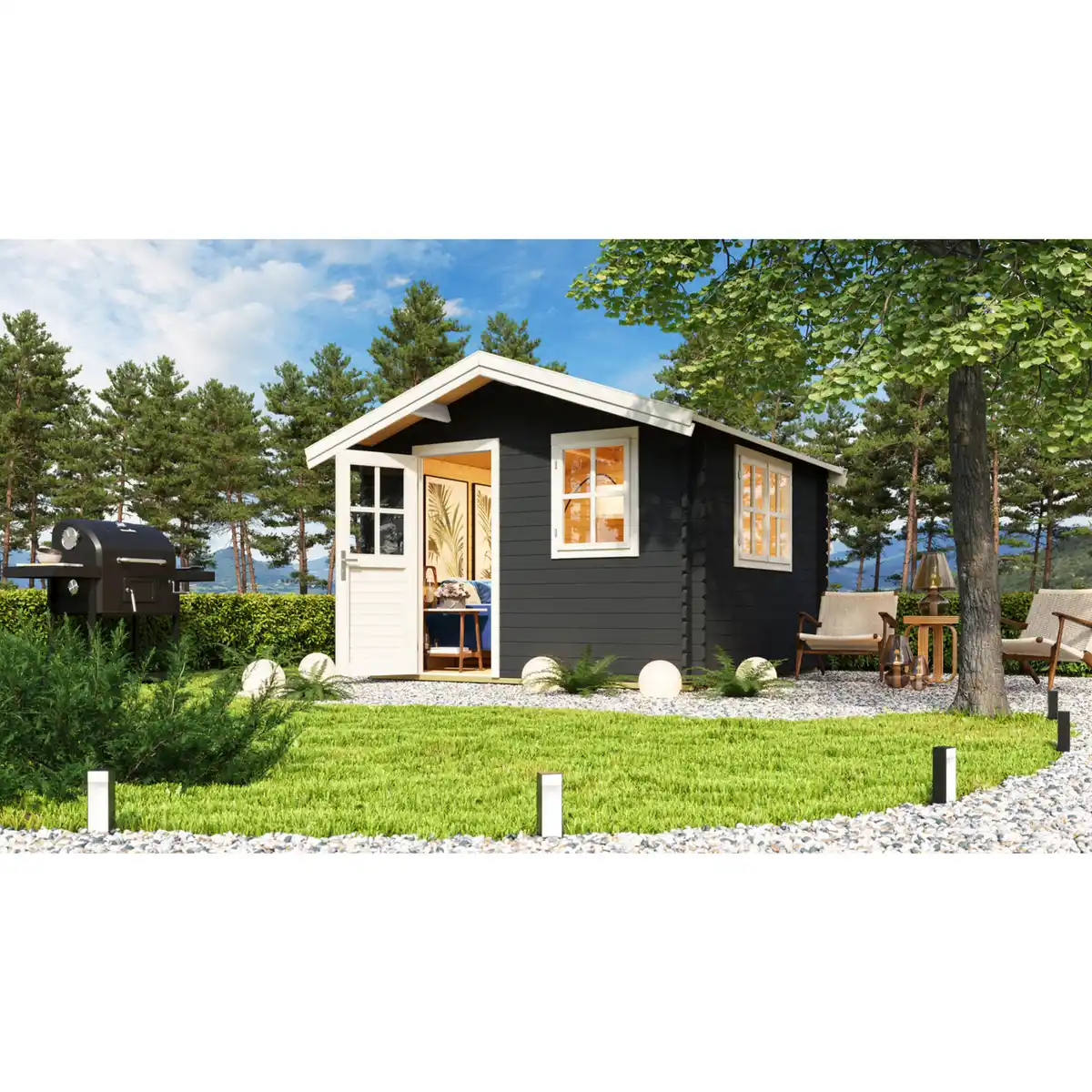 Bild 1 von Gartenhaus »Spree«, Holz, BxHxT: 339,6x 245 x 363 cm (Außenmaße)